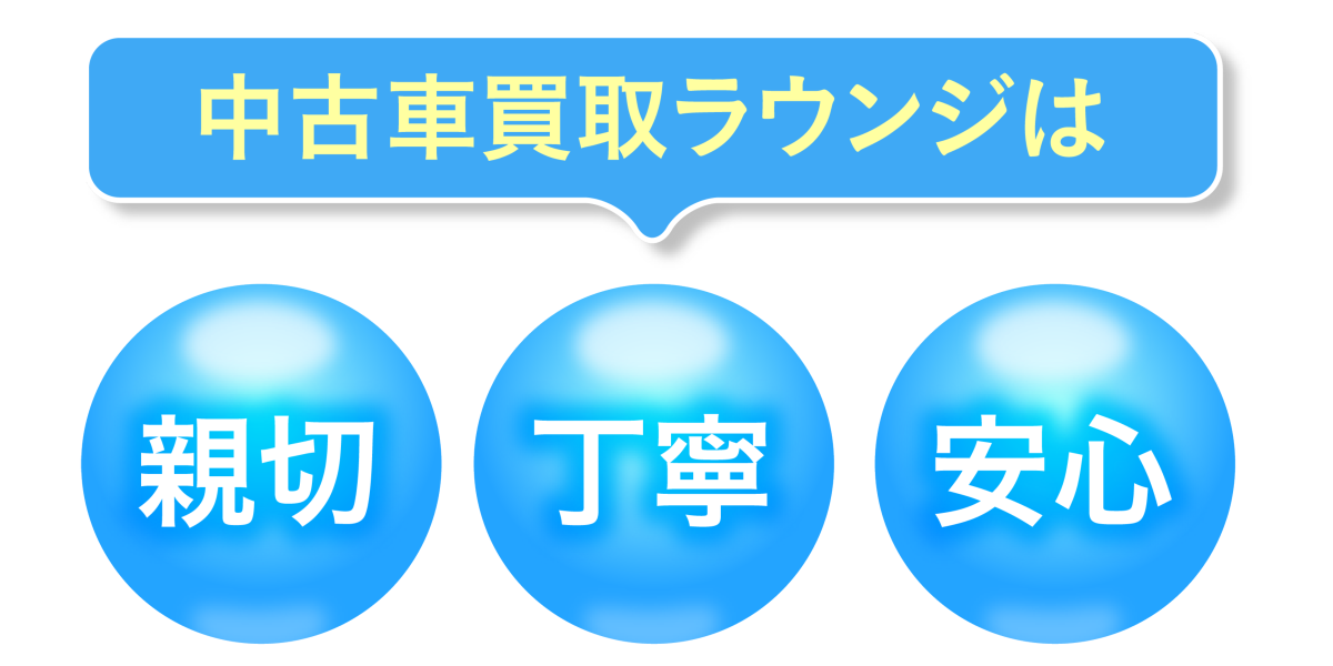中古車買い取りラウンジは安心・丁寧・親切